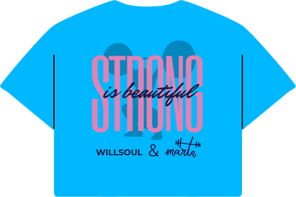 CROP TOP "STRONG IS BEAUTIFUL" by Marta García Rincón