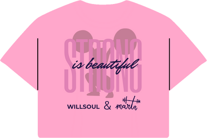 CROP TOP "STRONG IS BEAUTIFUL" by Marta García Rincón